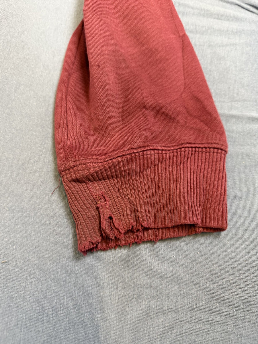 Bordeauxrode adidas Originals capuchontrui (hoodie), heren maat S, Trefoil-logo