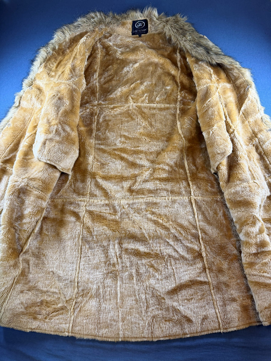 Vintage Dressing Afghaanse jas beige dames maat L