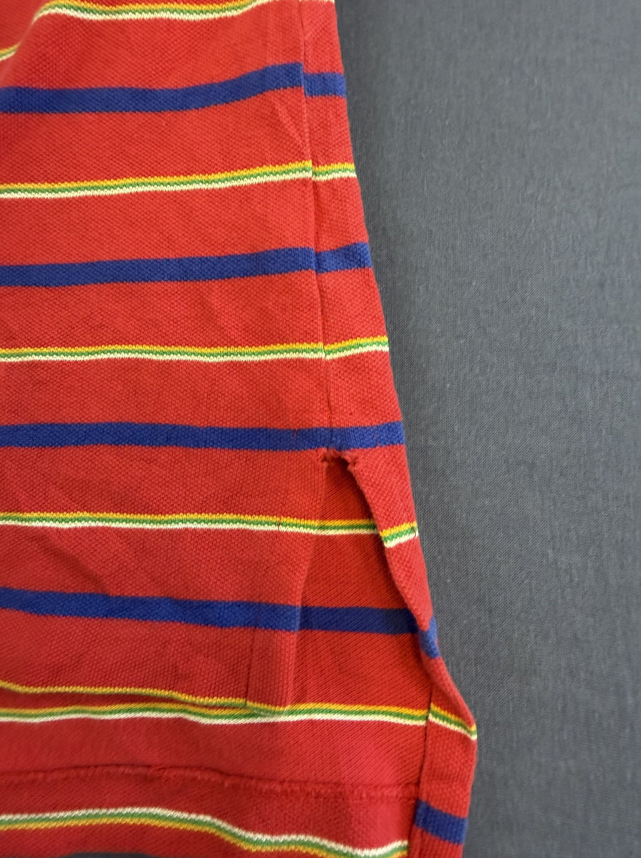 Rode streeppolo van Ralph Lauren (poloshirt / tennisshirt), maat M