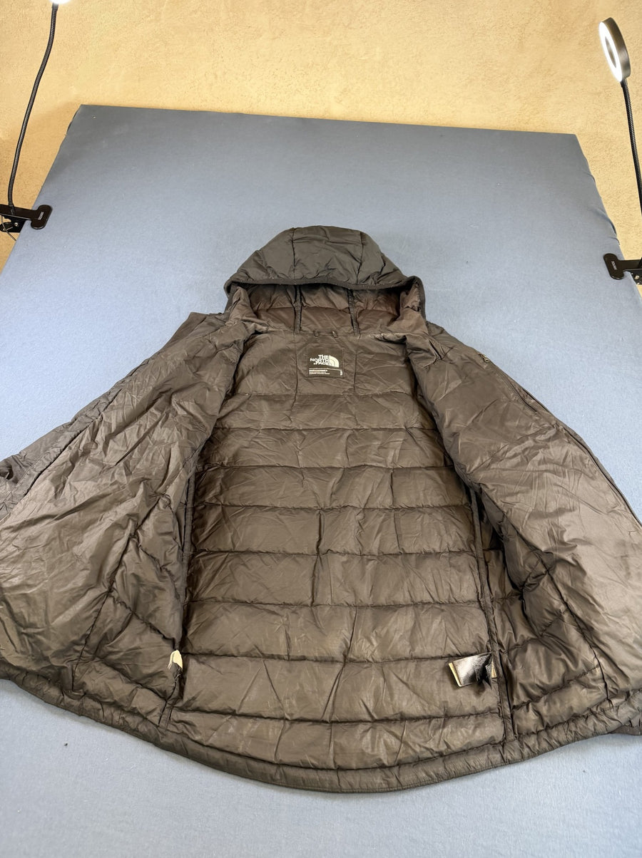 Zwarte The North Face winterjas (gewatteerde donsjas / puffer) met capuchon – maat S