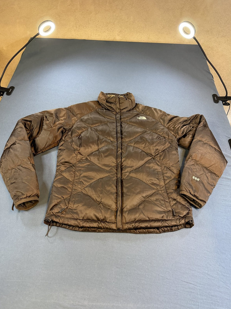 Bruine damesjas van The North Face (donsjas / puffer jas), maat XL