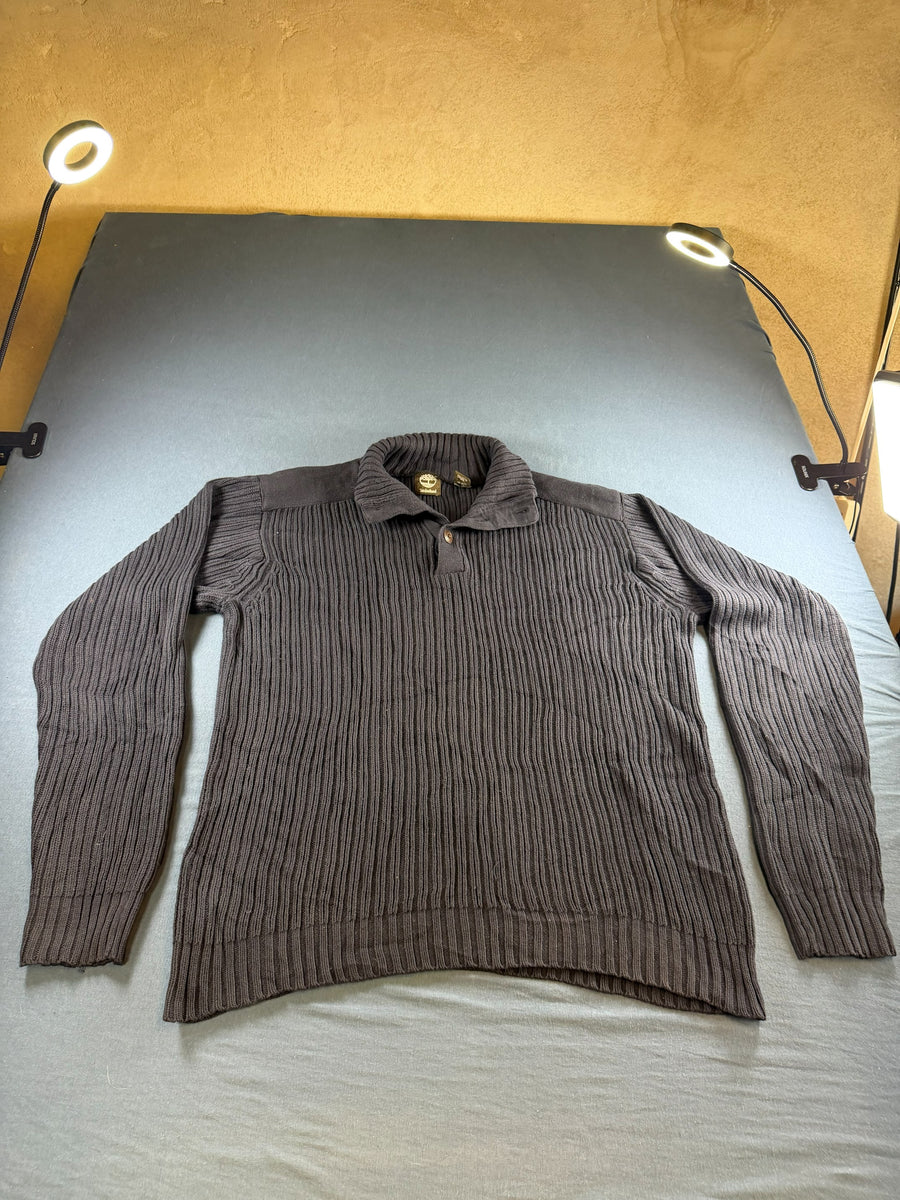 Timberland trui blauw heren maat L katoen sweater pullover gebreid