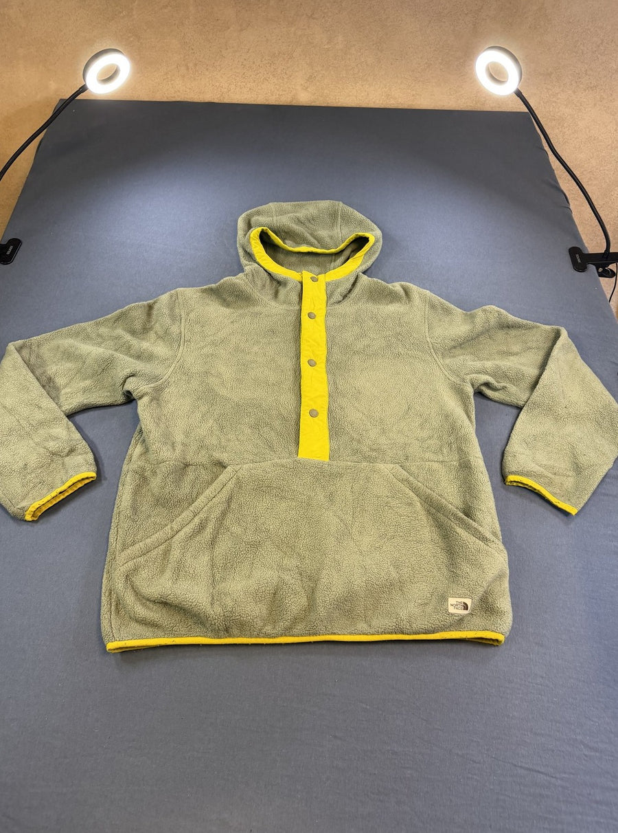 Groen fleecevest van The North Face (sherpa fleecetrui), maat M