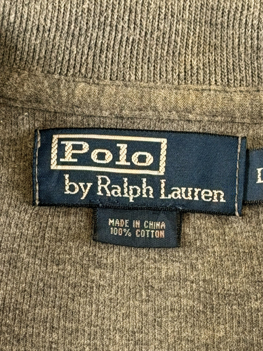 Polo Ralph Lauren trui grijs heren maat L katoen sweater sweatshirt pullover hoodie