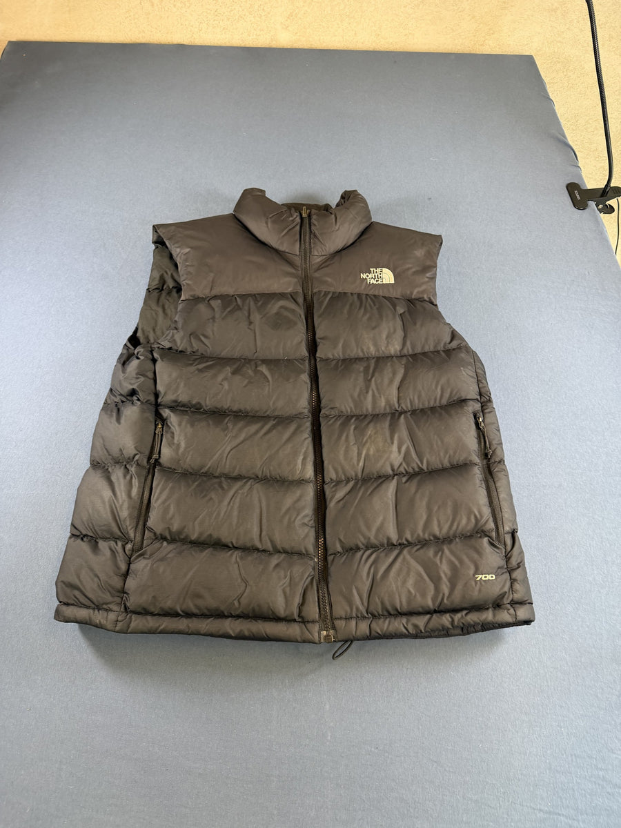 Zwart The North Face gilet (bodywarmer / puffervest) heren - maat L, 700 fill dons