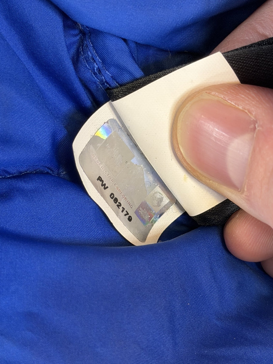 The North Face Gewatteerde jas blauw