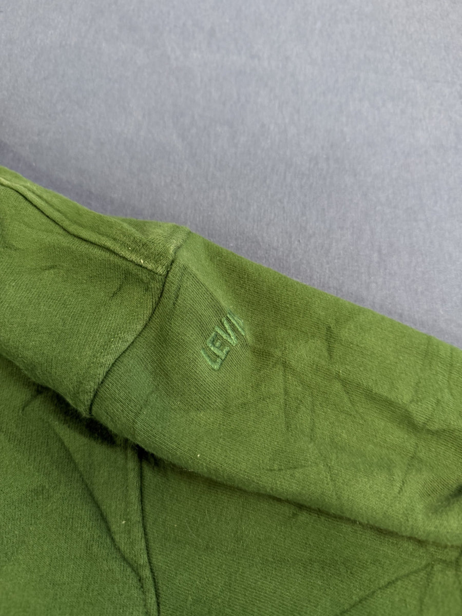 Levi's sweater groen heren maat L sweatshirt trui crewneck