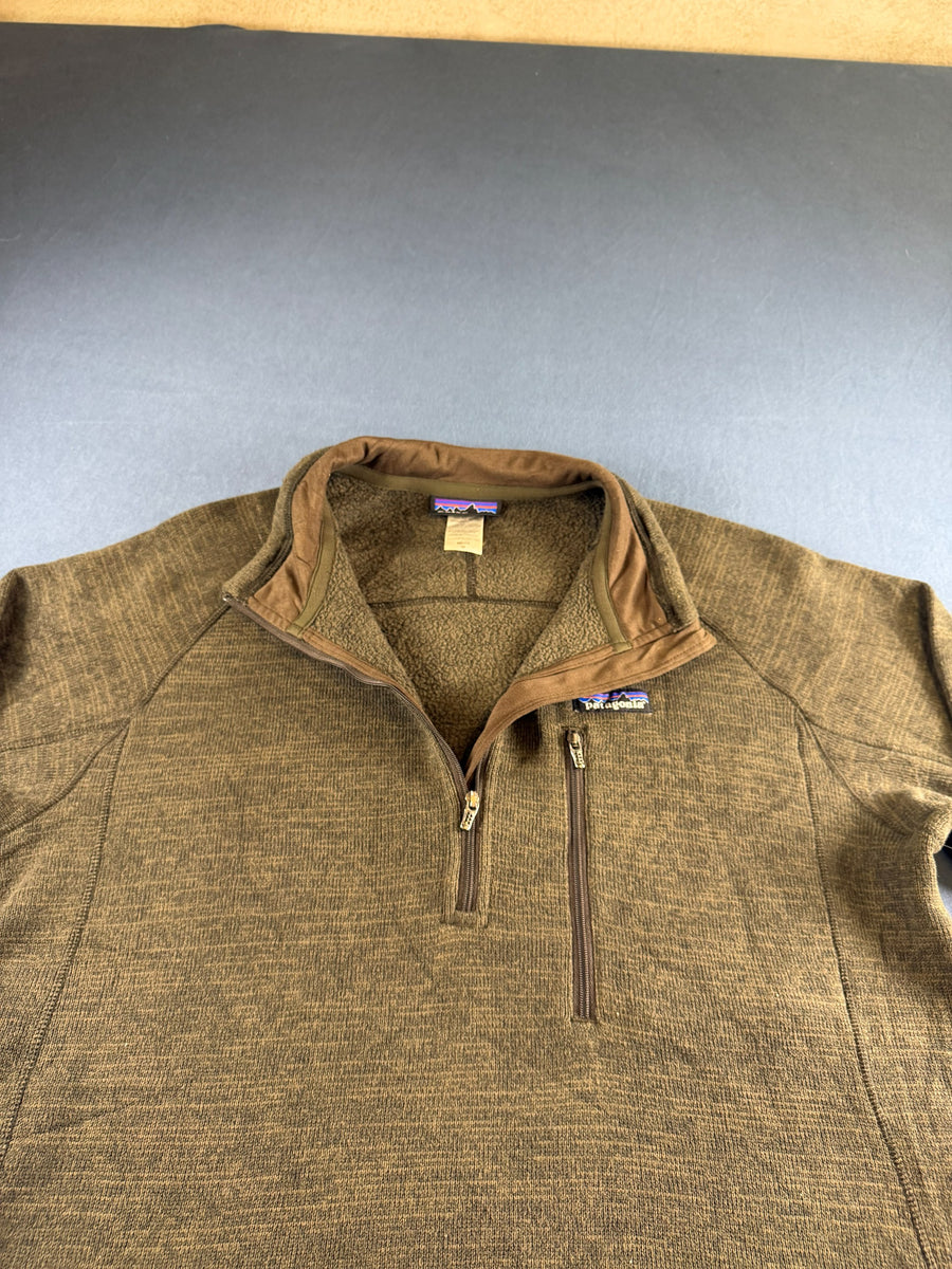 Patagonia Better Sweater sweater groen / khaki heren maat M sweatshirt trui crewneck