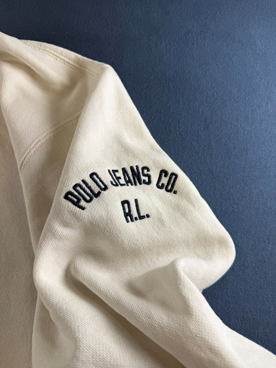 Ralph Lauren Hoodie met rits wit print