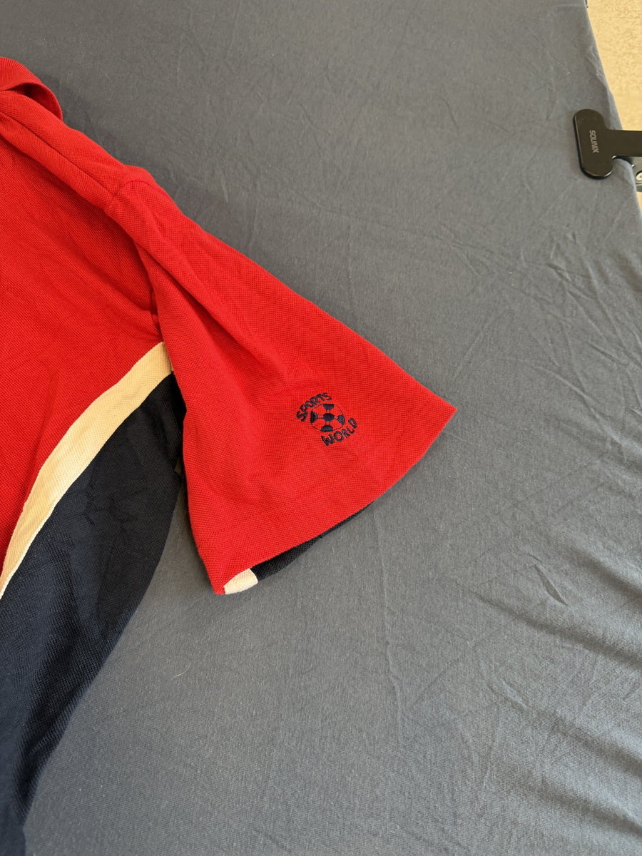 Rode Umbro polo (sportshirt), maat M