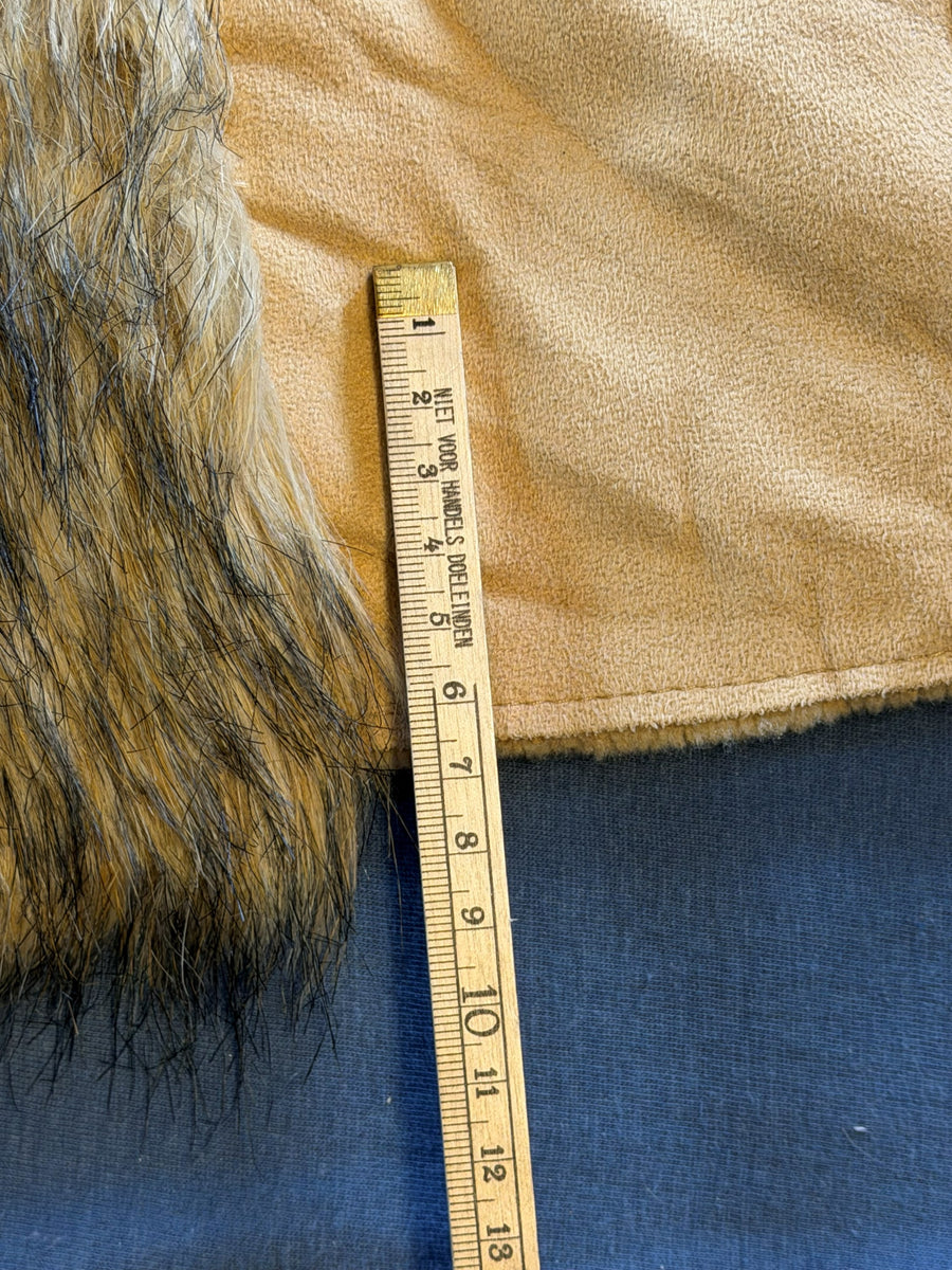 Vintage Dressing Afghaanse jas beige dames maat L