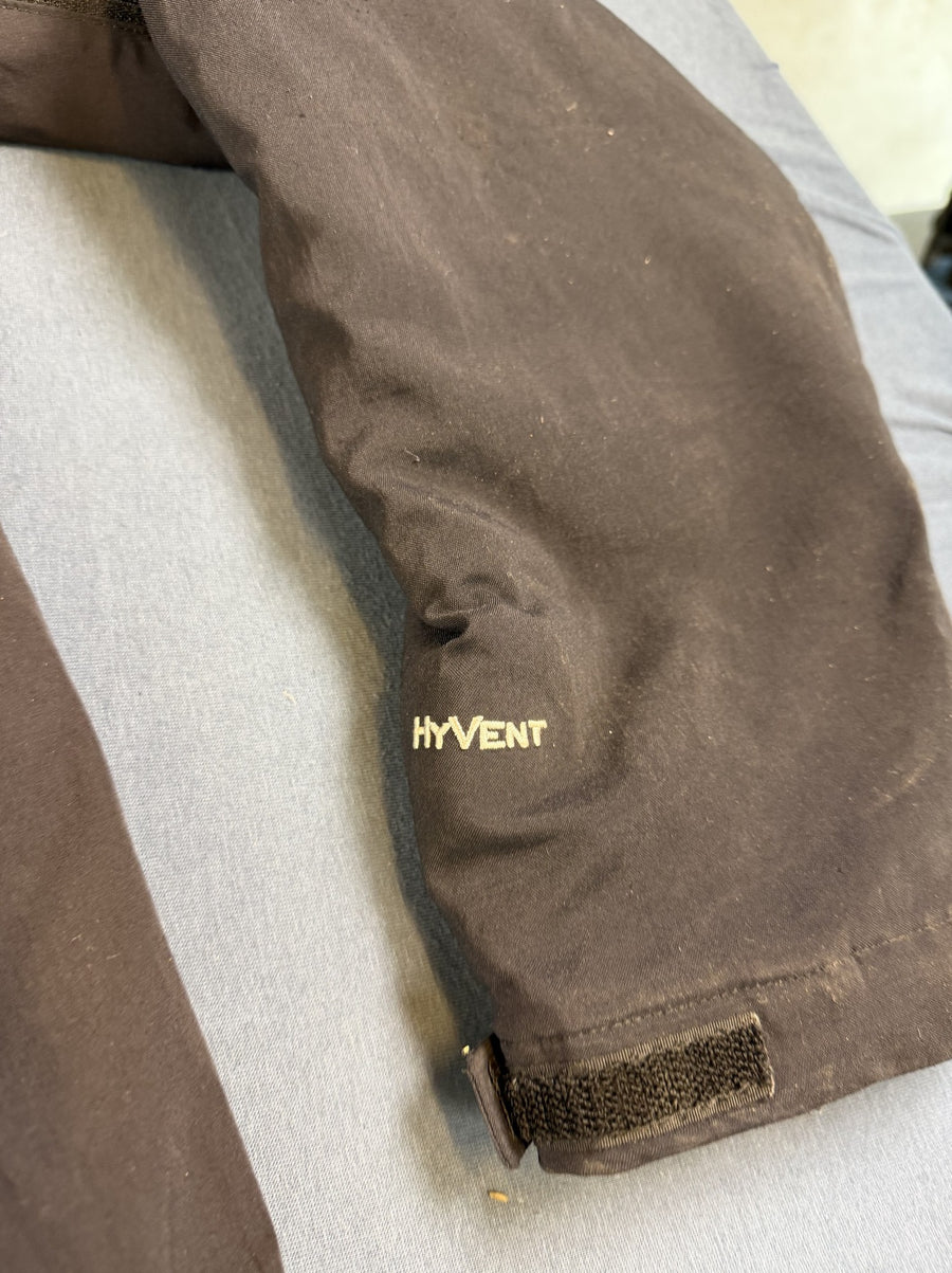 Zwarte The North Face HyVent jas heren maat M (gewatteerde winterjas / outdoorjas)