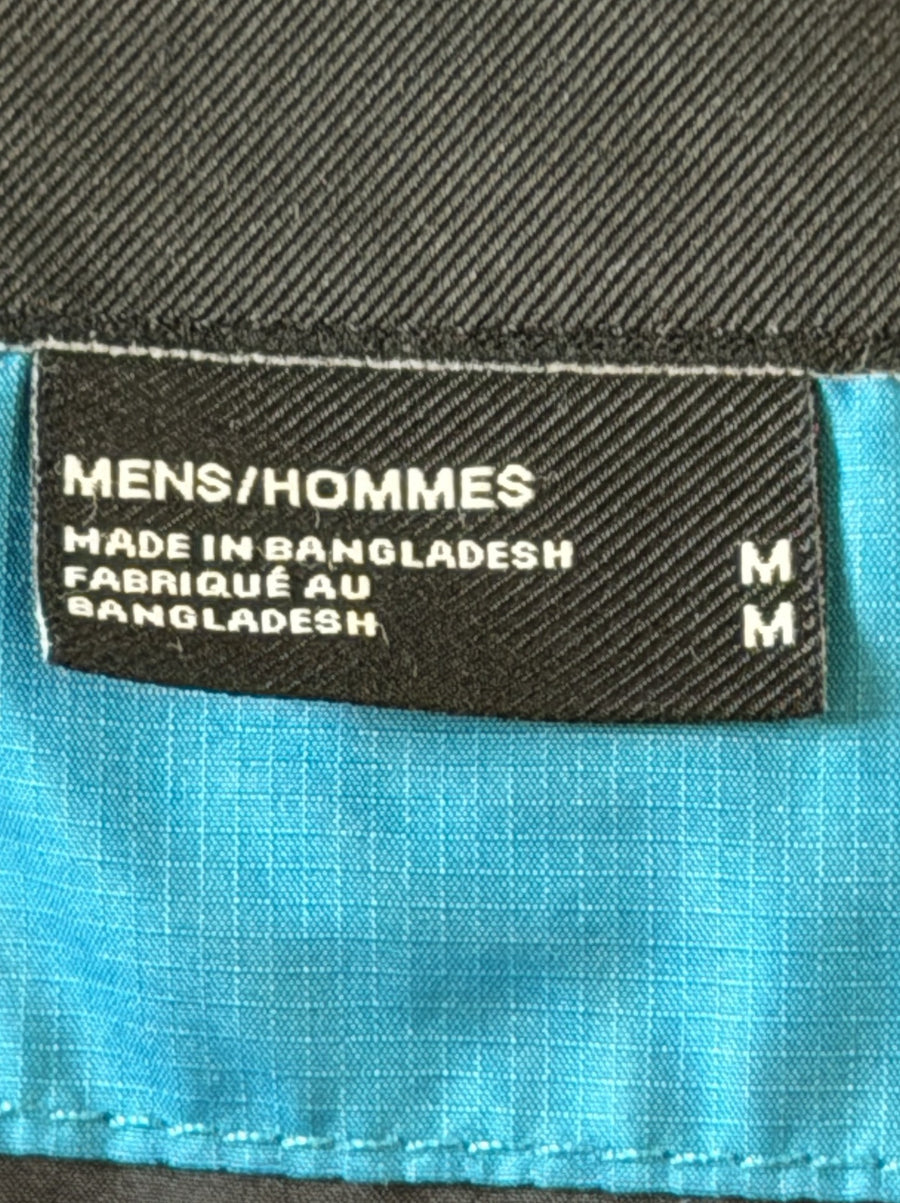 Blauwe The North Face jas, maat M (puffer jack / gewatteerde winterjas)