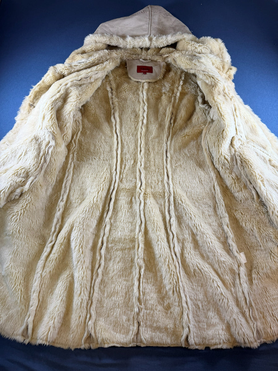 Vintage Dressing Afghaanse jas beige dames maat XL