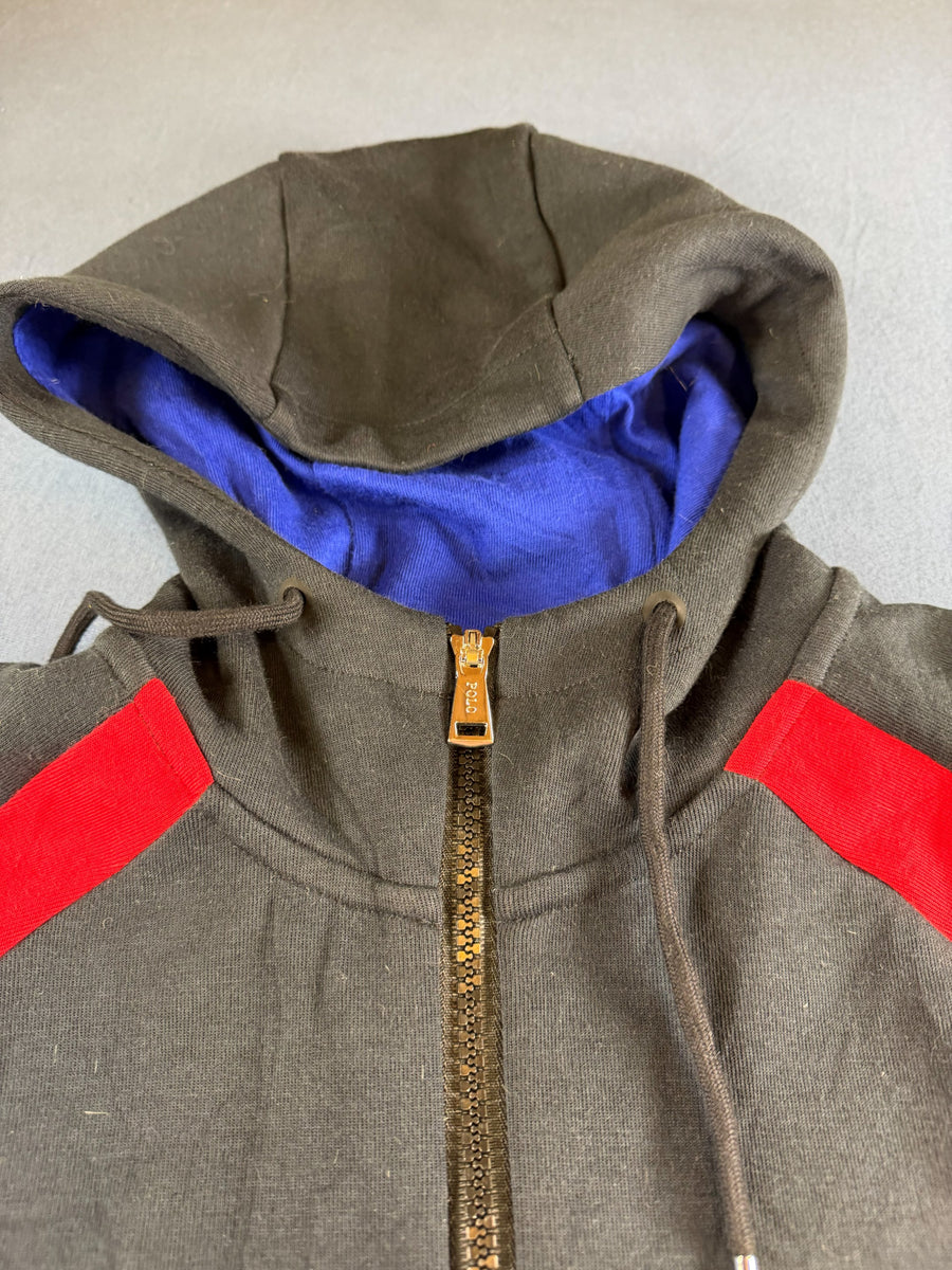 Polo Ralph Lauren Hoodie met rits zwart print