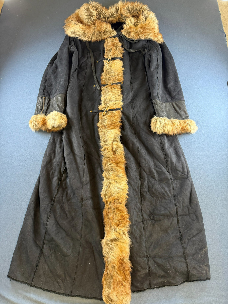 Vintage Dressing Afghaanse jas blauw dames maat L
