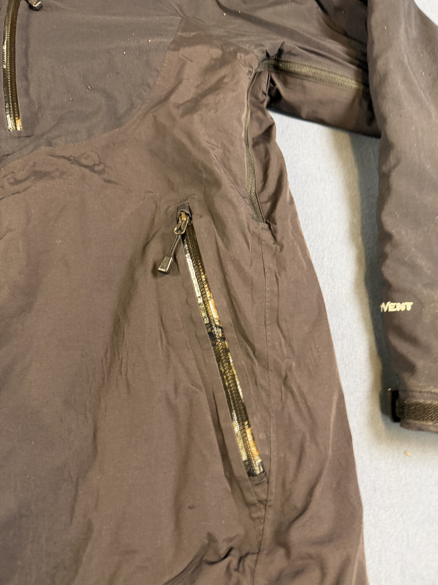 Zwarte The North Face HyVent jas heren maat M (gewatteerde winterjas / outdoorjas)