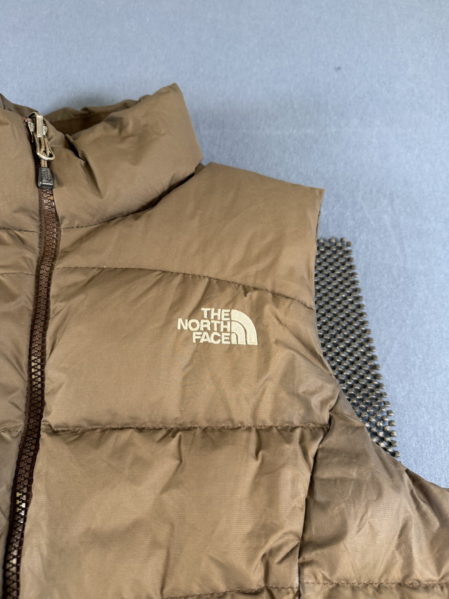 Bruin gilet (donsgilet / bodywarmer), The North Face 700, dames maat S
