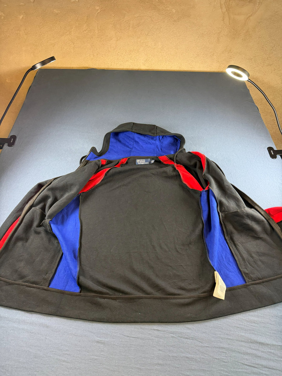 Polo Ralph Lauren Hoodie met rits zwart print