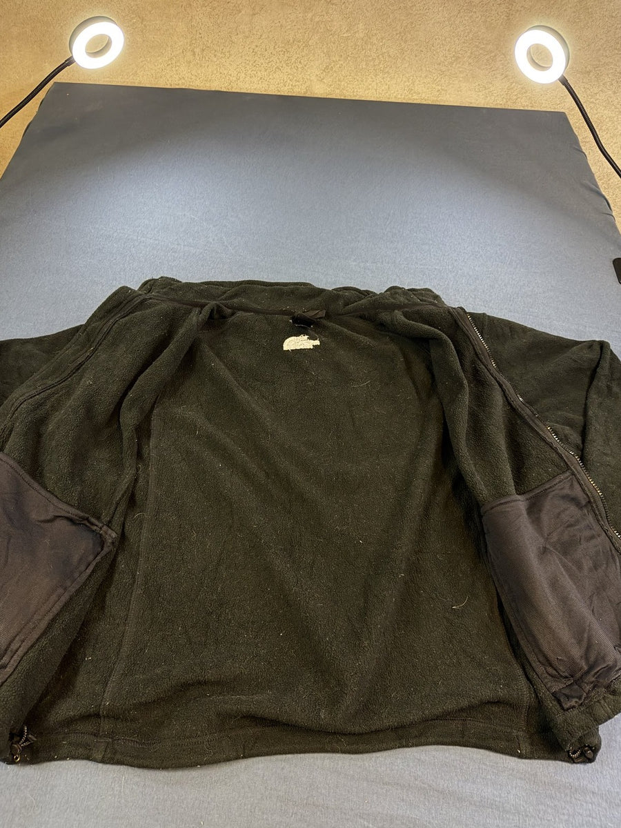 Zwart fleecevest (fleecetrui) van The North Face met doorlopende rits