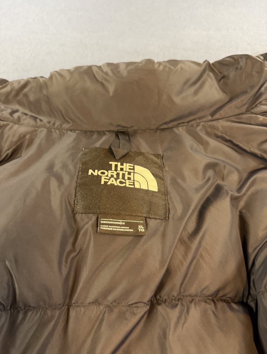Zwarte donsjas The North Face (gewatteerd winterjack / puffer), maat XL, 700 fill dons