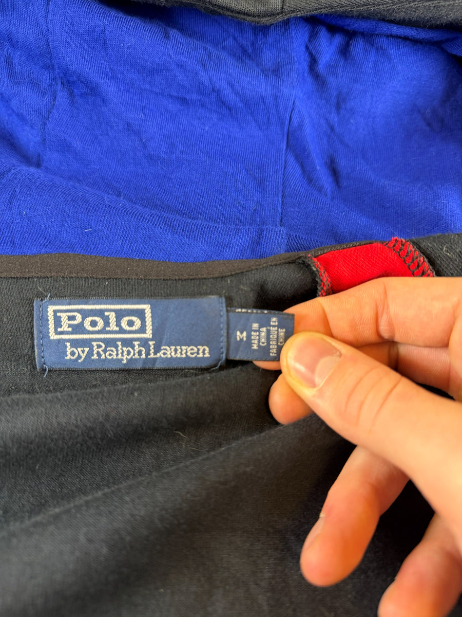 Polo Ralph Lauren Hoodie met rits zwart print