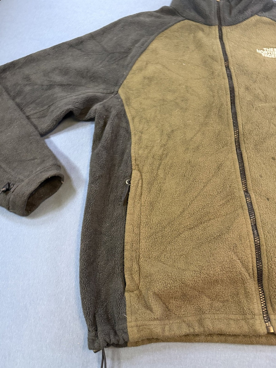 Rood The North Face fleecevest met colourblock mouwen (fleecetrui), maat L