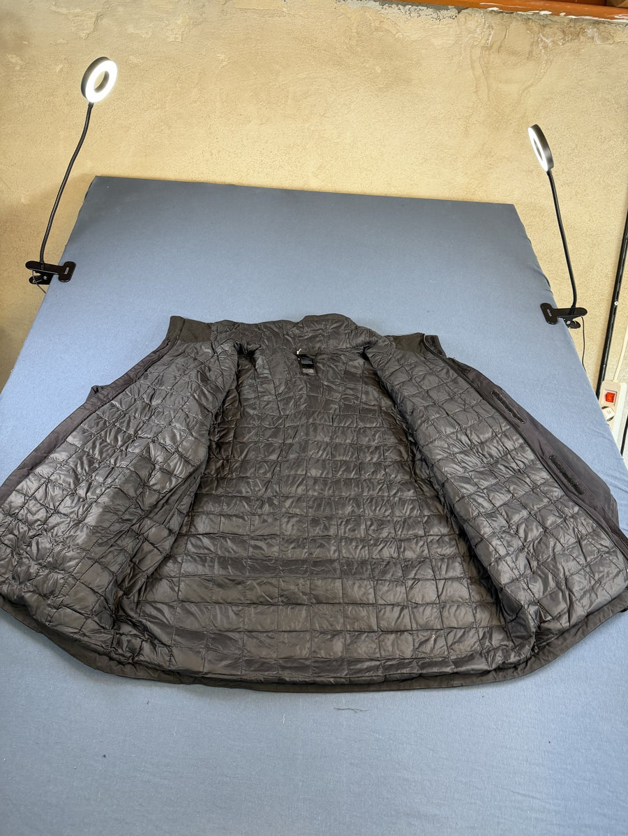 Zwarte The North Face HyVent jas heren maat M (gewatteerde winterjas / outdoorjas)