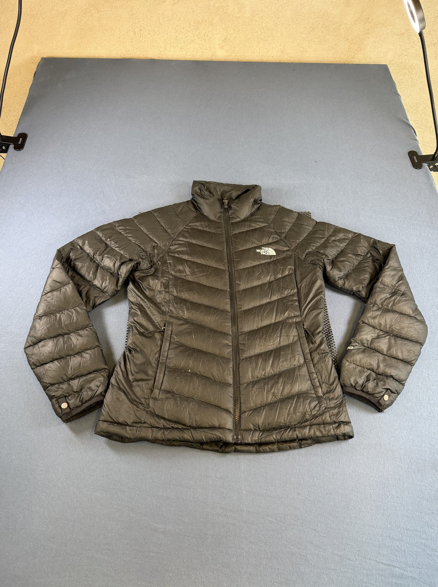 Zwarte donsjas van The North Face (puffer jas), dames maat S, 550 fill